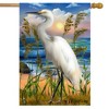 Egret Summer House Flag Beach Nautical Birds 28" x 40" Briarwood Lane - 2 of 4