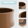 Wooakway Outdoor/Indoor/Decor/Garden Large Tall Metal Planter Pots Planter Boxes Cachepots Nursery Pots - 4 of 4