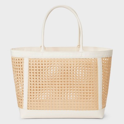 Canning Tote Handbag - A New Day™ White