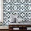 NuWallpaper Navy Grand Trellis Peel & Stick Wallpaper: Removable Adhesive, Temporary Vinyl, Washable, 30.75 Sq Ft Coverage - 2 of 4