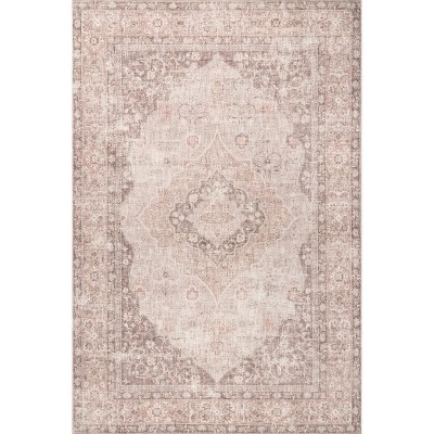 nuLOOM Elsa SpinClean Machine Washable Stain-Resistant Area Rug