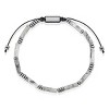 Crucible Men's Gray Map Jasper Stone and Hematite Bead Adjustable Bracelet - 2 of 4