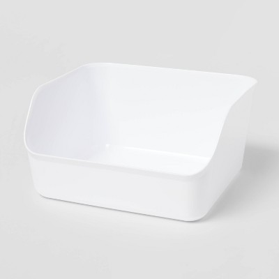 Large Open Front Flexible Storage Bin White - Brightroom™