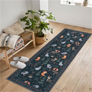 Fulvari Washable Area Rug Large Cream Colorful Boho Rugs Vintage Bedroom Rug Ultra-Thin Traditional Floral Carpet - 1 of 4