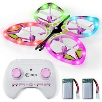 Contixo TD2 Butterfly RC Drone: 3D Flip, Headless Mode, LED Lights, Propeller Protection