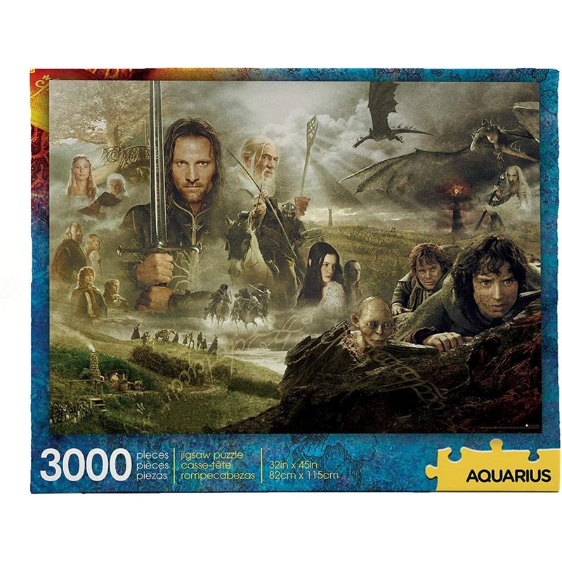 Aquarius Puzzles The Lord of the Rings Saga 3000 Piece Jigsaw Puzzle, 1 of 5
