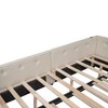 Kumasinova Upholstered Full/Queen Size Bed Frame,Platform Bed Frame with Trundle/2 Drawers,Full/Queen Size Bed Frame with USB Ports,Beige - 4 of 4