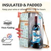 Tirrinia Insulated 2 Bottle Wine Gift Bag, Wine Lovers Must Haves - 4 of 4