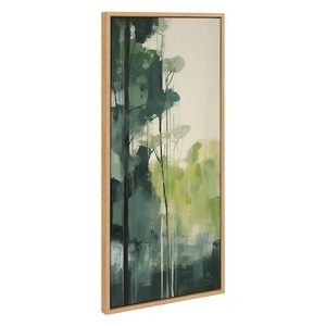 Kate & Laurel All Things Decor 18"x40" Sylvie Whispering Trees II Framed Canvas by Amy Lighthall Natural - 1 of 4