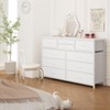 Dresser for Bedroom TV Stand for 55” TV, Entertainment Center with 10 Drawers, Storage Organizer Unit for Living Room, Closet, Hallway - 4 of 4