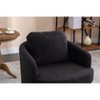 CAVINAS 18" Luxury 360° Swivel Accent Chairs with Boucle/Linen Upholstery,Modern Sofa Chair with Pillow Back&6" Thickness Cushion,250lbs Max - 4 of 4