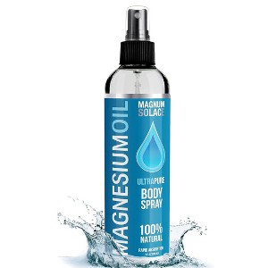 Magnum Solace Ultra Pure Magnesium Oil Spray - 100% Natural w/ Dead Sea Salt, Stronger Than Magnesium Lotion and Magnesium Cream (8 oz) - 1 of 4