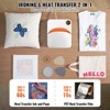 VEVOR Heat Press Machine,10x12inches Portable Shirt Printing Multifunctional Sublimation Transfer Heat Press Machine PTFE Coated, White&Orange - 4 of 4