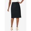 Jessica London Women's Plus Size Stretch Cotton Chino Skirt - image 3 of 4