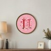 Creative Products Valentine Things Monogram Round Brown Framed Print - 4 of 4