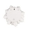 GlasFlength Wall Art Flowers Decorations 3D Flowers Wall Decoration Handmade Rustic Wall Art Simple for Living Room, White, 7.3"*2.8"*7.3" - 3 of 4