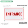 Unique Bargains Aluminum Reflective Rust Free Waterproof Entrance Sign 1 Pc - 2 of 4