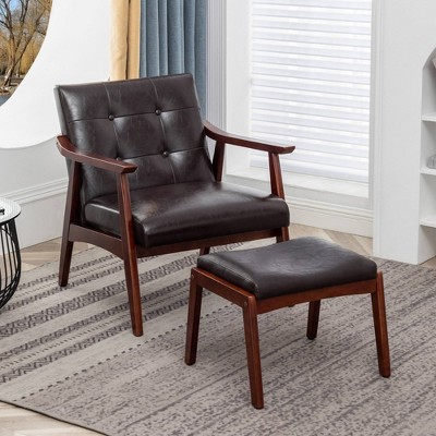 Breighton Home Take a Seat Natalie Accent Chair and Ottoman Set