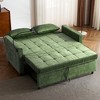 Whisen 56" Loveseat Sofa & Sleeper Sofa Bed, Reversible Backrest Cushion, Side Pockets, USB Ports and Phone Holder - 4 of 4