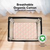 KeaBabies Mini Crib Sheets for Baby Girl, Boy, 2-Pack Soothe Pack and Play Sheets Fitted, 38x26 Organic Pack N Play Mattress Sheet - 2 of 4