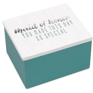 Pavilion Gift Company - Maid of Honor - 2.25" x 2" x 1.5" MDF Trinket Box - Decorative Boxes - 1 of 4