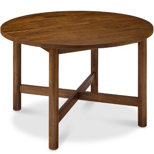 Best Choice Products 47In Round Solid Wood Dining Table, Modern Farmhouse Table For 4, Space Saving, Easy Assembly - 1 of 4