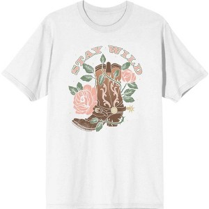 Vintage Country Stay Wild Men's Short Sleeve Tee - 1 of 2