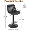 Infurnic Dining Chairs, Modern Upholstered Dining Chairs Set with Adjustable Height Handle, for Kitchen and Dining Room, 2PCS, Black, 17.3"*17.3"*34" - 4 of 4