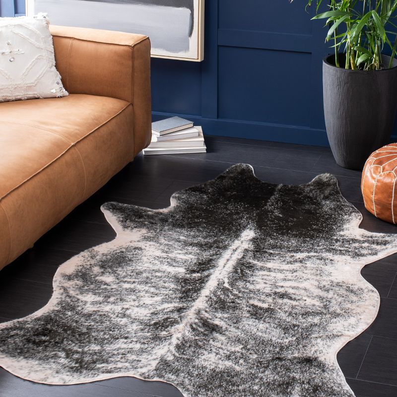 Faux Cow Hide FCH201 Power Loomed Area Rug  - Safavieh, 2 of 7