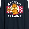 Men's - Garfield - But First, Lasagna Long Sleeve Graphic T-Shirt - 2 of 4