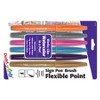 Pentel Arts Sign Pen Brush Tip, Assorted Colors, 6-Pack, Fashion Colors - 2 of 3