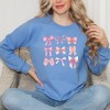 Simply Sage Market Women's Graphic Sweatshirt Coquette Pink Bow Chart - 2 of 3