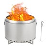 Smokeless Firepit 20.5Inch Portable Outdoor Fire Pit with Removable Ash Base, Stainless Steel Wood Burning Fireplace for Camping, Outside, Bonfire, - 2 of 4