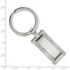 Black Bow Jewelry Stainless Steel Brushed & Polished Rectangle Key Chain - image 2 of 3