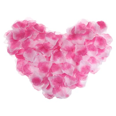 Unique Bargains Wedding Party Decoration Silk Artificial Flower Rose Petals Purple Red/White 3000 Pcs
