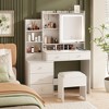 Vanity Desk with Mirror and Lights - 2 of 4