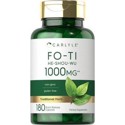 Carlyle Fo Ti Root 1000mg (He-Shou-Wu) | 180 Capsules