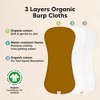 KeaBabies 5pk Urban Baby Burp Cloths, Organic Burping Cloth for Babies, Burp Rags for Baby Girls, Boys - 4 of 4
