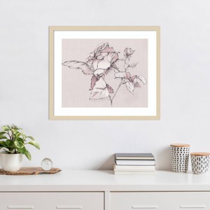 Amanti Art Blush Floral Flourish by Alex Black Framed Wall Art Print - 1 of 4