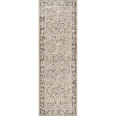 Nuloom Hillstone Collection Brinly Traditional Vintage Medallion Area Rug