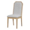 Nicbex Dining Table Set for 6 Farmhouse Rustic Table and 6 High-back Design Chairs for Kitchen - 3 of 4