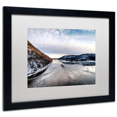 Trademark Fine Art -David Ayash 'Hudson Valley' Matted Framed Art
