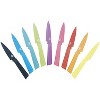 Kuhn Rikon COLORI+ Non-Stick Straight and Serrated Paring Knives with Safety Sheaths, Set of 2, Red and Green - 2 of 4