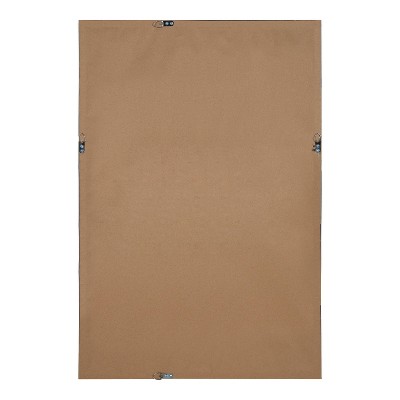 Full-Length 42" Black Wood Rectangular Dresser Wall Mirror