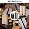 WeChef 30 Pcs 4.25 x 14" Restaurant Menu Covers 4 Page 8 View Double-Stitched Edge Transparent for Wine List Drink Bar - 3 of 4
