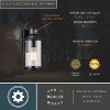 VAXCEL Winfield 5.75-in. 1 Light Black Motion Sensor Dusk to Dawn Outdoor Wall Lantern Clear Glass - 4 of 4