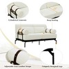 Kumasinova Modern Loveseat Sofa with Cylindrical Armrests & USB Ports, Thick Chenille Cushions, Steel Frame, Elevated Legs, Couch for Living Room - 3 of 4