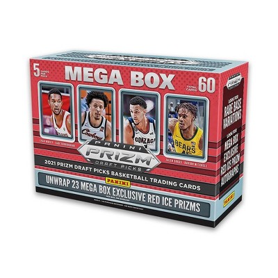 : 2021 Panini Prizm Draft Picks Football MEGA Box (12 pks/bx, ONE  Gold Ice Prizm Autograph card/bx) : Everything Else