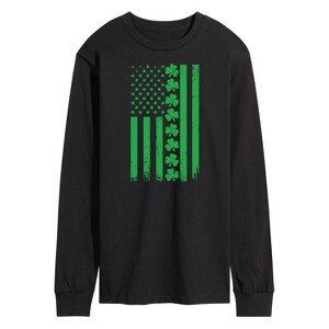 Men's - Instant Message - Lucky USA Flag Long Sleeve Graphic T-Shirt - 1 of 4