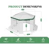 AMERLIFE 13.5x13.5x9 FT Hexagonal Walk-in Greenhouse, Windbreak Ropes, Waterproof PE Cover - 2 of 4